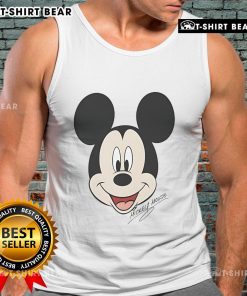 Top Mickey Mouse Disney Big Face Tank Top featuring a vibrant Mickey design perfect for casual summer wear.