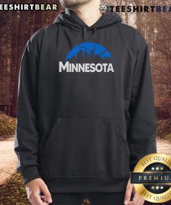 Top Minnesota Timberwolves cityscape skyline hoodie design for 2025 featuring vibrant colors and team logo.
