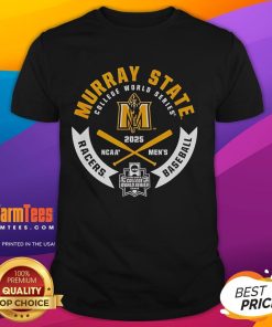 Top Murray State Racers College World Series 2025 Baseball T-Shirt featuring team colors and logo for sports fans.