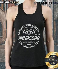 Alt Text: Top NASCAR Field and Stream Charlotte Coca-Cola 600 tank top featuring vibrant graphics and a comfortable fit.