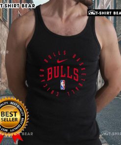 Stylish 2025 Chicago Bulls tank top featuring team logo, perfect for NBA fans and summer sportswear.
