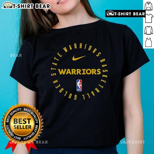 Top NBA Golden State Warriors 2025 ladies tee featuring team colors and logo, perfect for female fans.