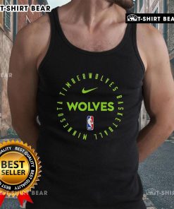 Top NBA Minnesota Timberwolves 2025 tank top featuring team colors and logo, perfect for fans and summer wear.