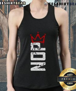 Vertical tank top featuring a bold 'Top No Kings' protest sign design, perfect for activism and fashion enthusiasts.