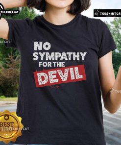 Top No Sympathy For The Devil Ladies Tee featuring bold graphic print, perfect for stylish casual wear.