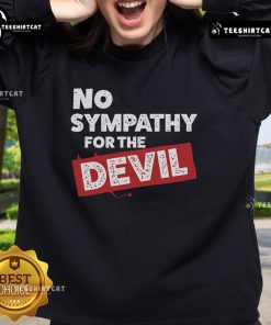 Top No Sympathy For The Devil Sweatshirt featuring bold graphic design and comfortable fit for stylish casual wear.