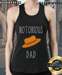 Stylish Top No-Torious Dad Hat and Tank Top outfit for casual summer looks, perfect for trendy and fun fashion lovers.