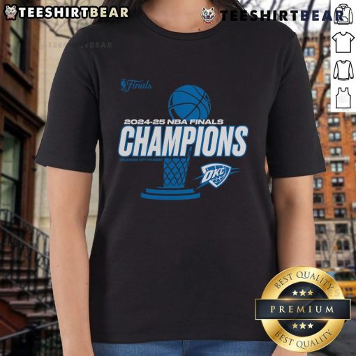 Top Oklahoma City Thunder 2025 NBA Finals Champions playoff ladies tee showcasing team pride and style.