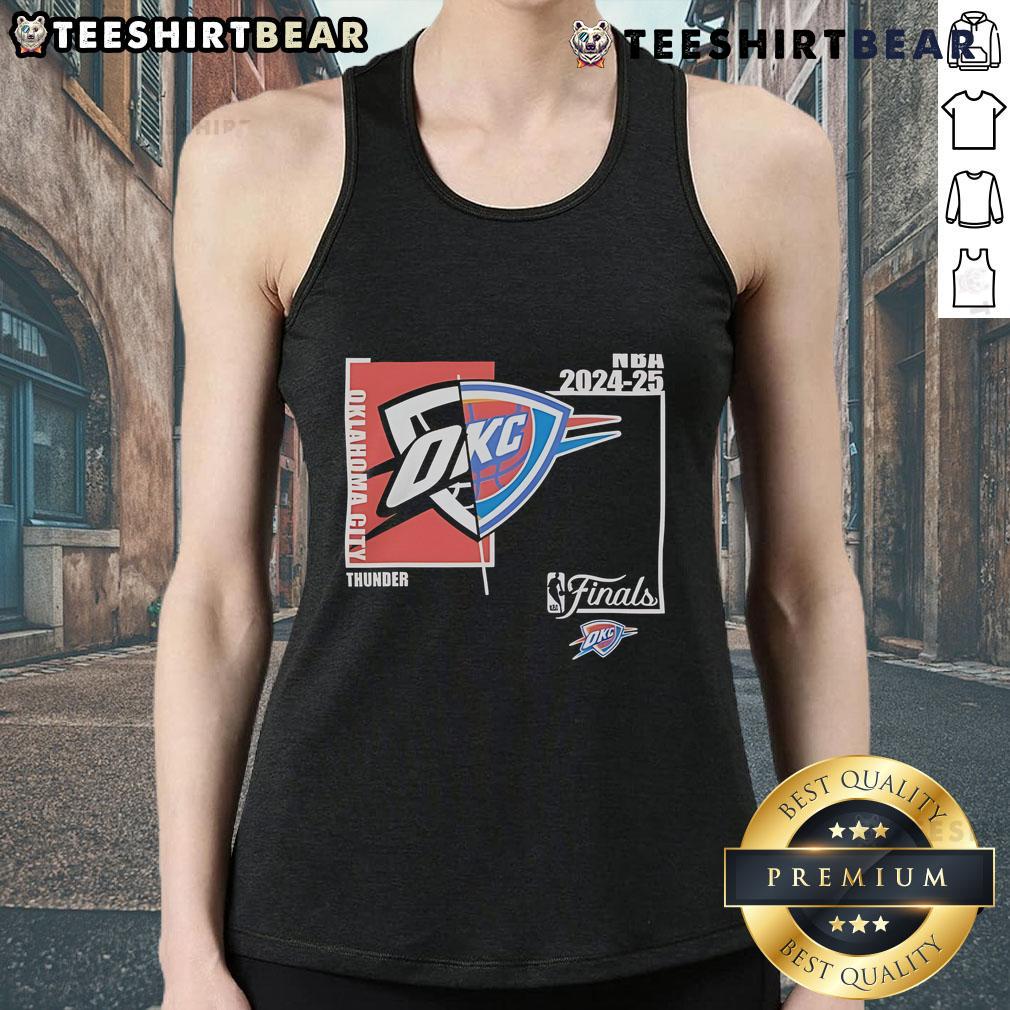 Top Oklahoma City Thunder Nba Finals 2024 2025 Tank Top Top Oklahoma City Thunder NBA Finals 2024-2025 tank top featuring team colors and logo, perfect for fans.