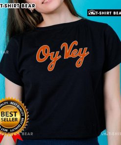 Alt Text: Top Oy Vey New York Mets Ladies Tee - Stylish women's shirt featuring Mets logo, perfect for game day.