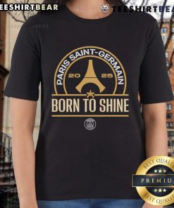 Top Paris Saint Germain 2025 Born To Shine Ladies Tee featuring stylish design and vibrant team colors for fans.