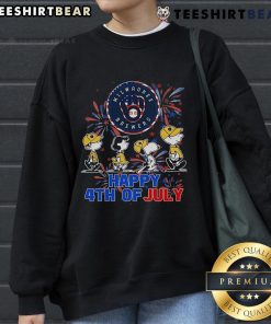 Top Peanuts Milwaukee Brewers Snoopy Charlie Brown 4th of July baseball sweatshirt featuring festive design and vibrant colors.