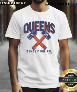 Top Pete Alonso & Brandon Nimmo Queens Demolition Co T-Shirt featuring bold graphics and team colors for Mets fans.