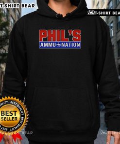Top Phil's Ammu-Nation GTA VI hoodie featuring a stylish design and vibrant colors, perfect for gamers and fans.