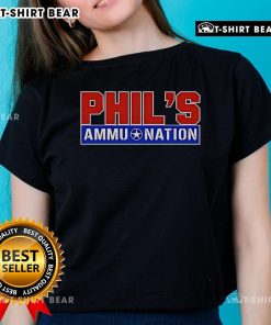Top Phils Ammu Nation GTA VI Ladies Tee featuring stylish graphic design and comfortable fit for gamers and fans.
