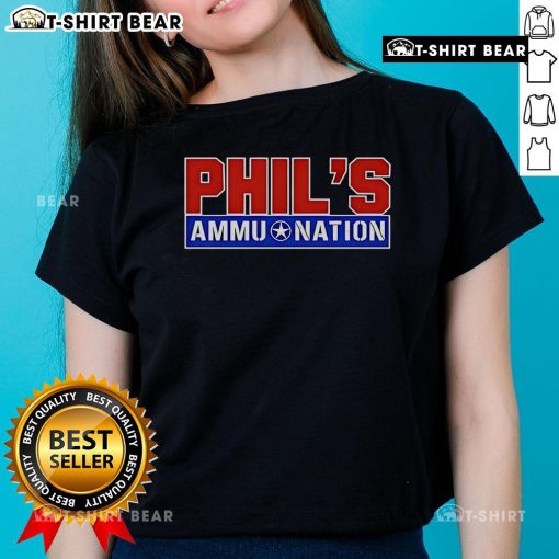 Top Phils Ammu Nation GTA VI Ladies Tee featuring stylish graphic design and comfortable fit for gamers and fans.