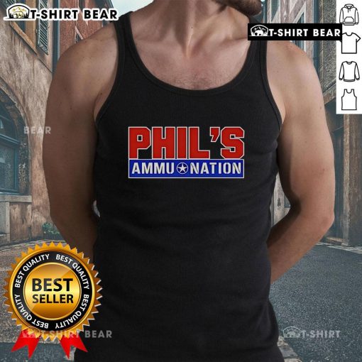 Top Phils Ammu Nation GTA VI Tank Top featuring vibrant graphics and stylish design for avid gamers.