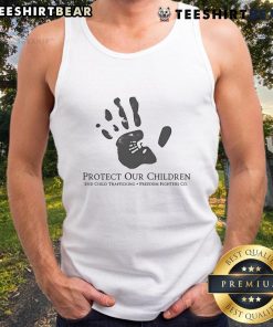 Top Protect Our Children End Child Trafficking Tank Top featuring a powerful message against child exploitation.