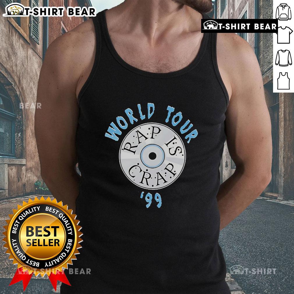 Top Rap Is Crap World Tour 1999 Tank Top 1999 Top Rap Is Crap World Tour tank top featuring bold graphics and vibrant colors, perfect for hip-hop fans.