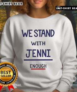 Alt Text: Top San Diego Wave I Stand With Jenni Enough sweatshirt in vibrant colors, perfect for fans and casual wear.