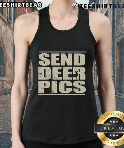 Stylish tank top featuring a vibrant deer graphic, perfect for outdoor enthusiasts and wildlife lovers.