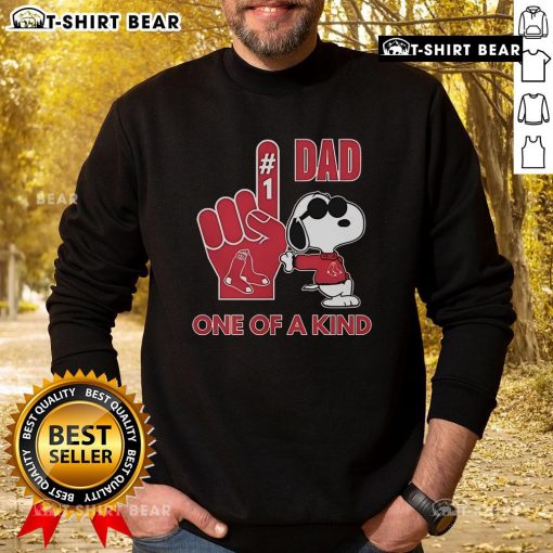 Alt Text: Unique Snoopy Boston Red Sox sweatshirt for DAD, featuring a playful design perfect for baseball fans and gifts.