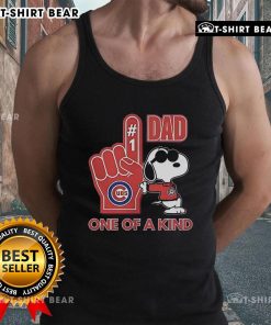 Unique Snoopy Chicago Cubs tank top for dads, featuring a fun design perfect for baseball fans and summer outings.