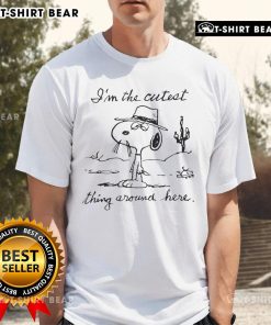 Alt Text: Top Snoopy I'm The Cutest Thing Around Here T-Shirt featuring a cute Snoopy graphic in vibrant colors.
