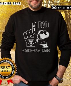 Alt Text: Unique Snoopy Las Vegas Raiders sweatshirt for DAD, featuring vibrant graphics and cozy design, perfect for fans.