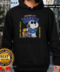 Alt Text: Top Snoopy Oklahoma City Thunder 2025 NBA Finals Champions hoodie featuring vibrant design and team colors.