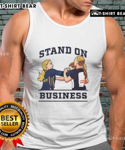Top Sophie Cunningham Stand On Business Cartoon Tank Top featuring a vibrant design and motivational theme for entrepreneurs.