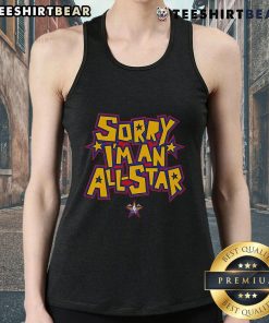 Top Sorry I'm An All Star 2025 NBA Tank Top, featuring bold graphics and a stylish design for basketball fans.