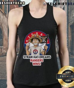Top Texas Rangers Monkey D. Luffy Straw Hat Dreams tank top featuring vibrant graphics and a stylish design for fans.