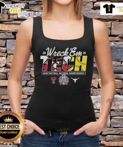 Alt Text: Top Texas Tech vs Texas Longhorns Wreck Em NCAA Softball National Championship 2025 tank top design featuring team colors.
