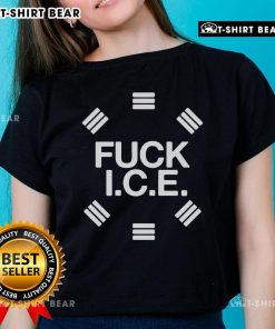 Top The Callous Daoboys Fuck Ice Ladies Tee featuring bold graphics and vibrant colors, perfect for casual wear.