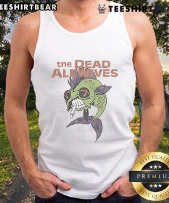 Top-The-Dead-Alewives Ringer Tank Top featuring vibrant graphics and a comfortable fit for fans of classic humor.