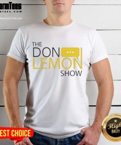 Alt Text: Stylish 'Top The Don Lemon Show Logo' T-Shirt featuring bold graphics and vibrant colors, perfect for fans.