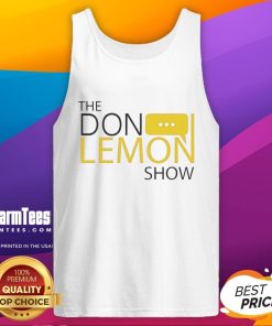 Alt Text: Stylish tank top featuring the logo of the Top The Don Lemon Show, perfect for casual wear and fans of the show.