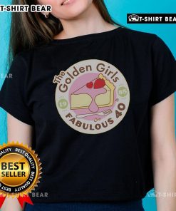 Top The Golden Girls Fabulous 40 logo on a stylish ladies tee, celebrating the iconic TV show and its legacy.