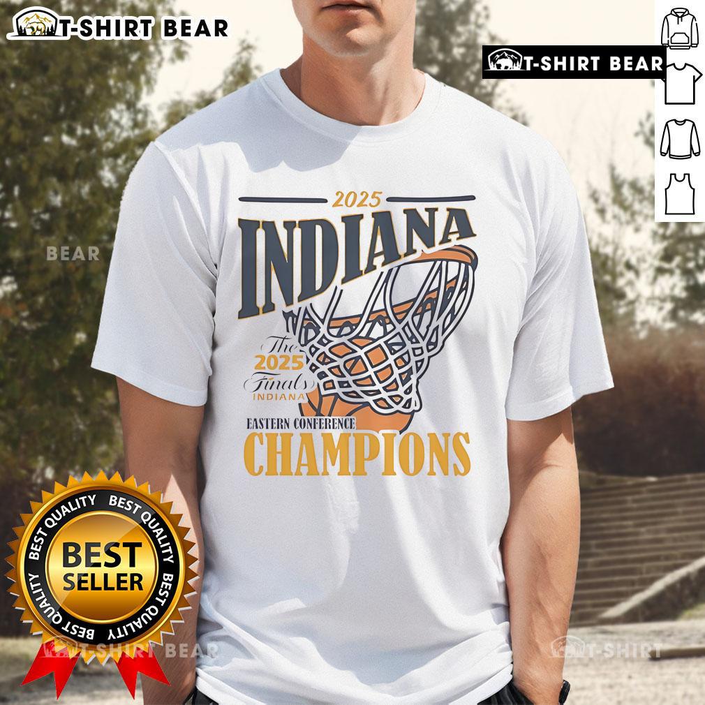 Top The Indiana Pacers 2025 Eastern Conference Champs T Shirt Top Indiana Pacers 2025 Eastern Conference Champs T-Shirt featuring vibrant team colors and logo design.