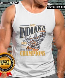 Top-The-Indiana-Pacers-2025-Eastern-Conference-Champs-Tank-Top featuring bold team logo and vibrant colors for fans.