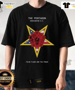 Top The Pentagon Washington DC False Flags And Tax Fraud T-Shirt design featuring bold graphics and a striking message.