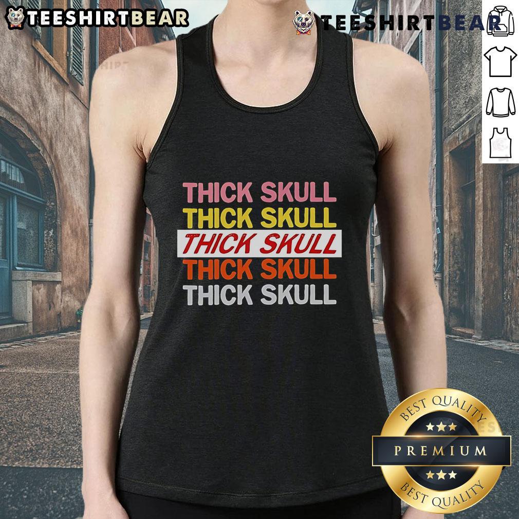 Top Thick Skull Raglan Tank Top Stylish Top Thick Skull Raglan Tank Top featuring a bold skull graphic, perfect for casual summer outfits.