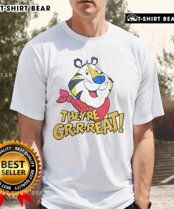 Top Tiger Tony They're Great T-Shirt featuring a vibrant tiger graphic, perfect for fans of Tony the Tiger and fun apparel.