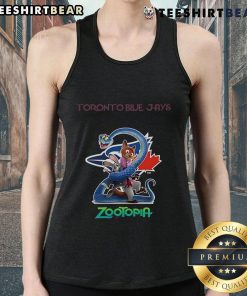 Stylish Top Toronto Blue Jays Zootopia 2 tank top featuring vibrant team colors and graphic design for fans.