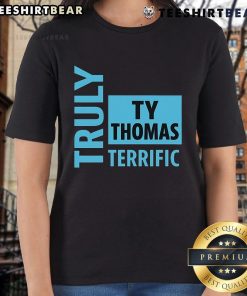 Top Truly Terrific TY Thomas Text Ladies Tee in vibrant colors, perfect for casual wear and stylish outfits.