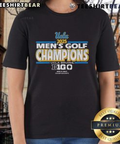 UCLA Bruins men's golf team celebrating at the 2025 Big Ten Championship on the ladies' tee.