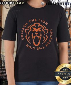 Top Unleash The Lion Ladies Tee featuring a bold lion graphic, perfect for stylish and confident women's fashion.