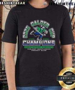 Top Violent Gentlemen Abbotsford Canucks 2025 Calder Cup Champions Ladies Tee featuring a stylish team logo design.