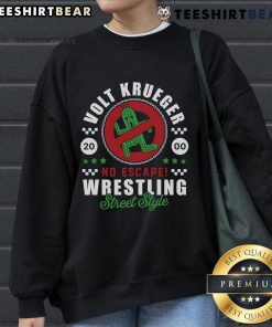 Alt Text: Top Volt Krueger No Escape Wrestling Street Style 2000 Sweatshirt featuring bold graphics and a stylish design.